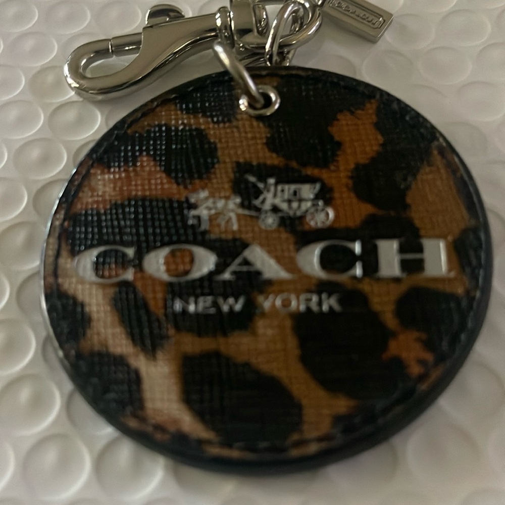 *SALE Coach Leopard Keychain/ Hang Charm